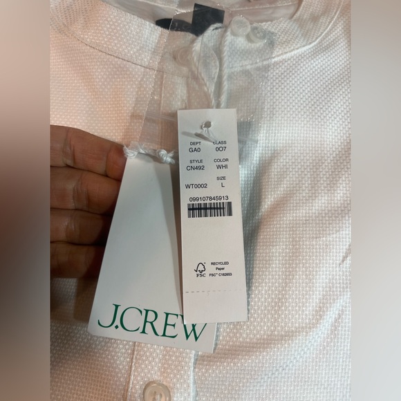 J.Crew Tuxedo popover shirt in cotton poplin - Picture 6 of 7